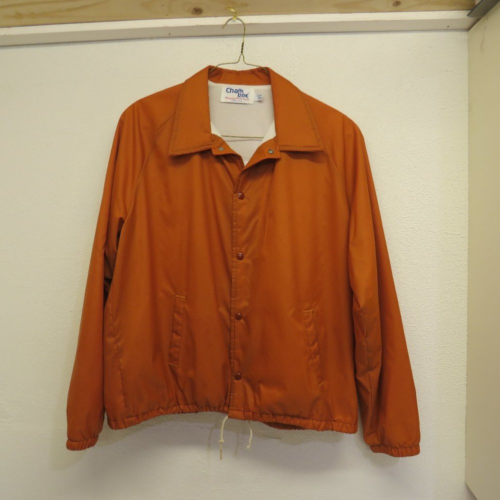 VTG Chalk Line Texas Longhorns Full Snap NCAA Long Sleeve Windbreaker XXL.